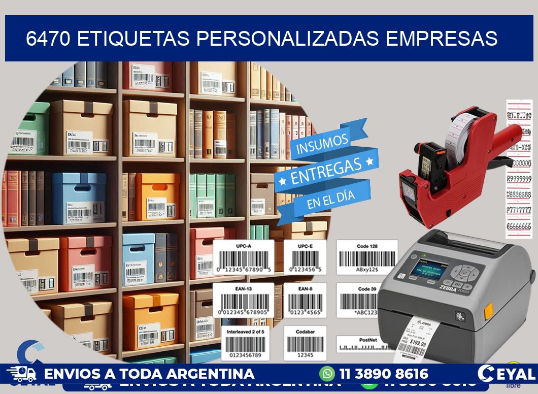 6470 Etiquetas personalizadas empresas