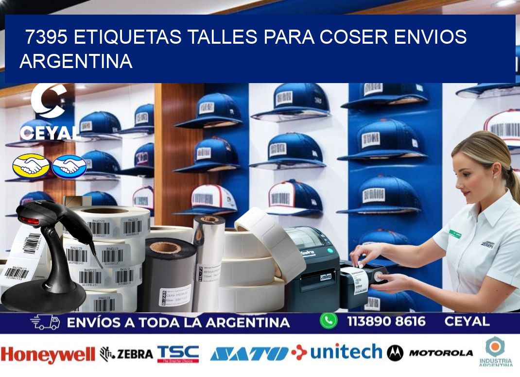 7395 ETIQUETAS TALLES PARA COSER ENVIOS ARGENTINA