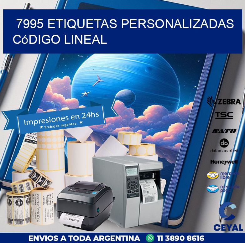 7995 Etiquetas personalizadas código lineal