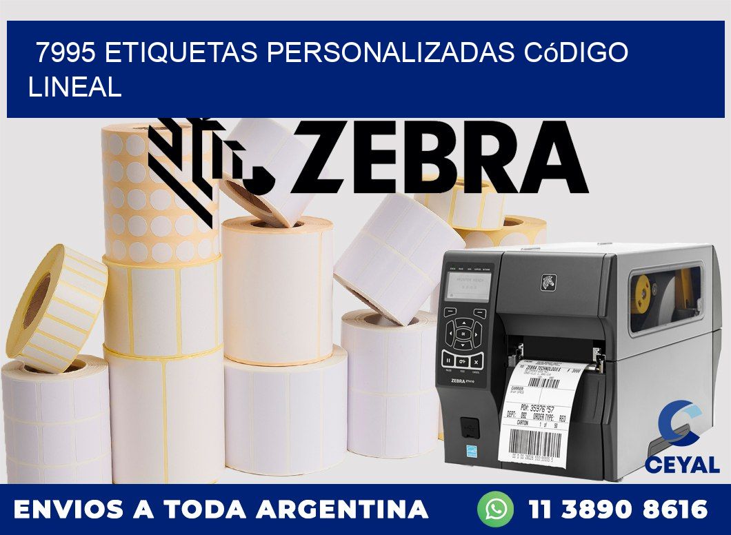7995 Etiquetas personalizadas código lineal
