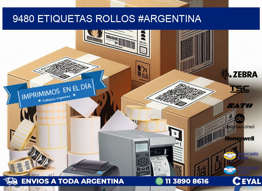 9480 etiquetas rollos #ARGENTINA