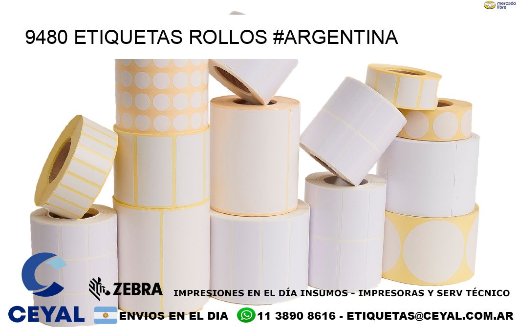 9480 etiquetas rollos #ARGENTINA