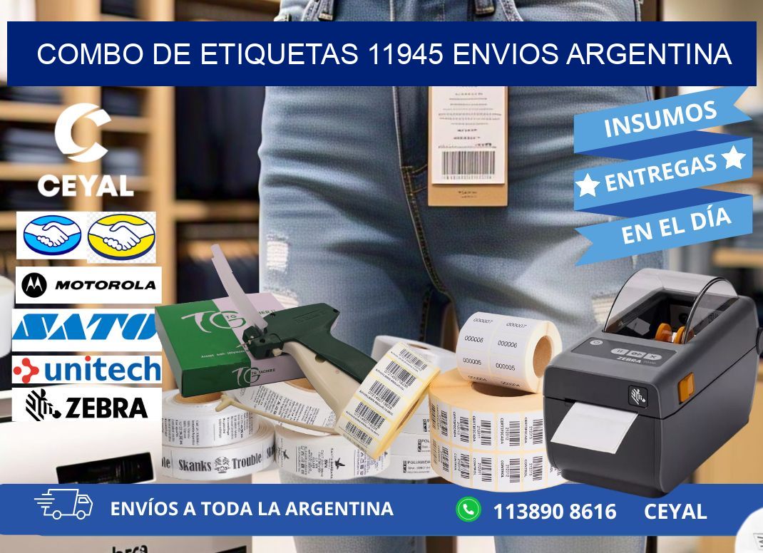 Combo de etiquetas 11945 ENVIOS ARGENTINA