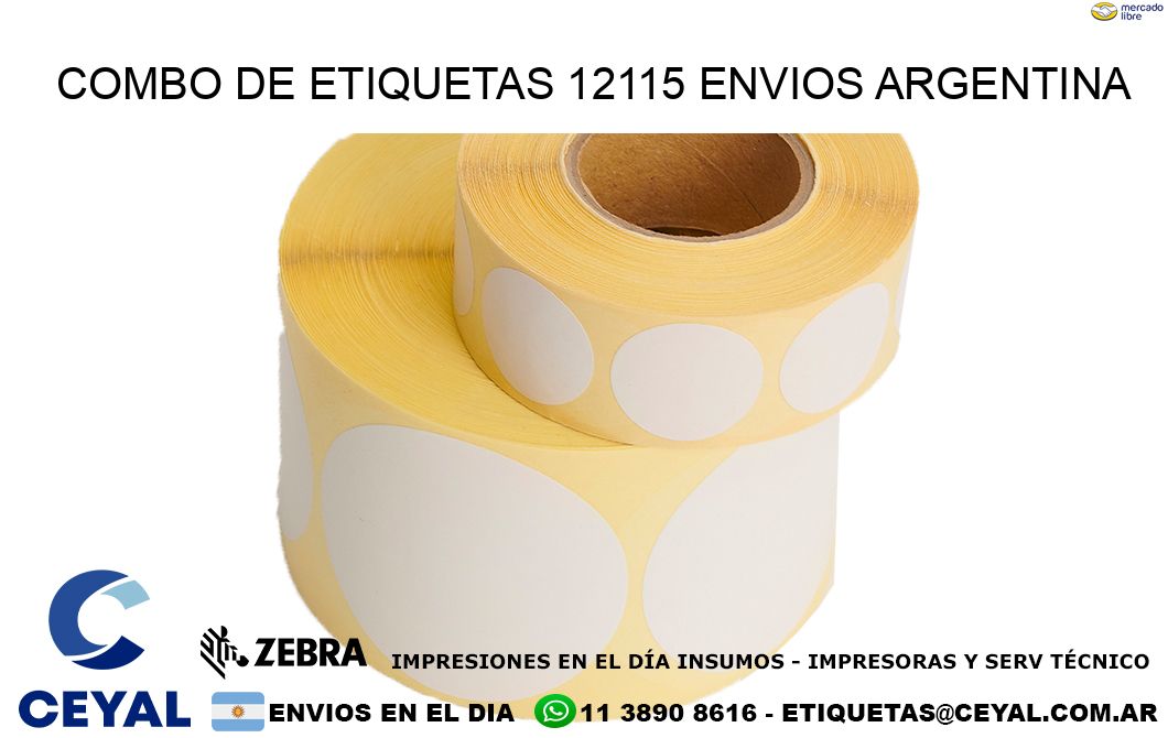 Combo de etiquetas 12115 ENVIOS ARGENTINA