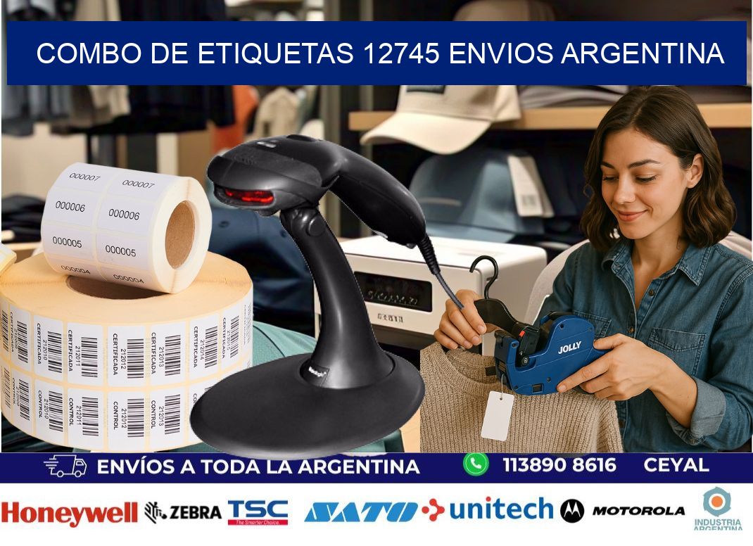 Combo de etiquetas 12745 ENVIOS ARGENTINA