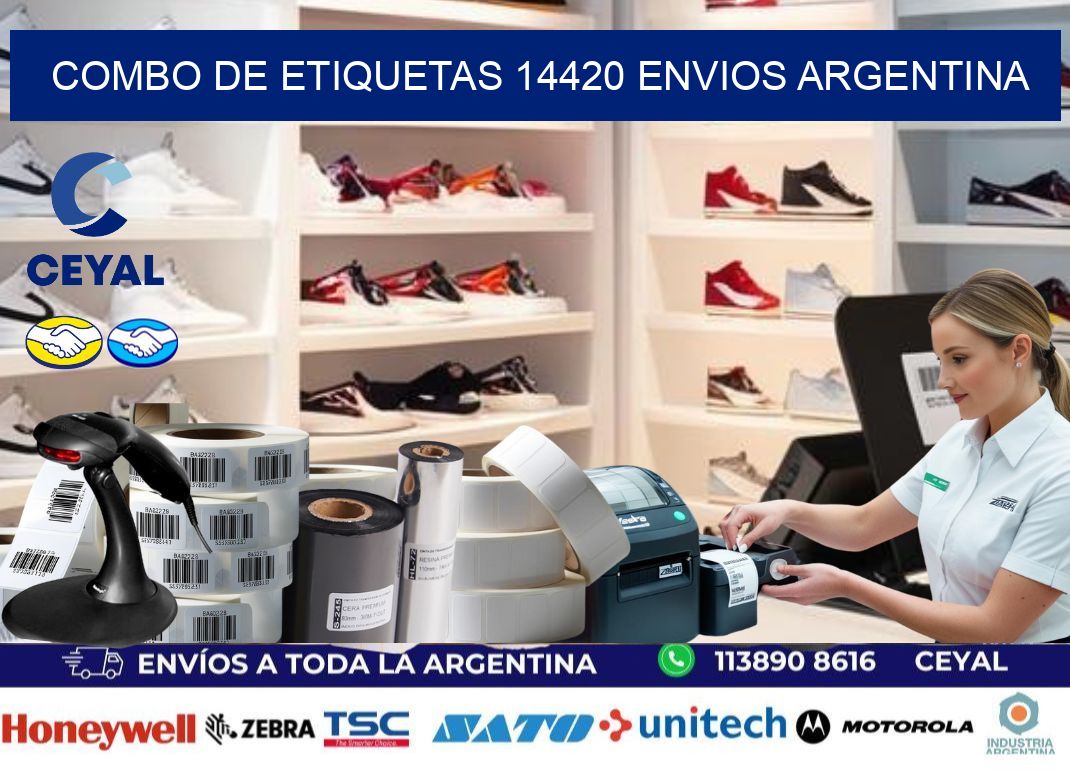 Combo de etiquetas 14420 ENVIOS ARGENTINA