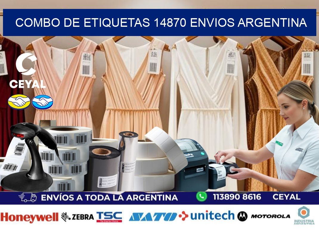 Combo de etiquetas 14870 ENVIOS ARGENTINA