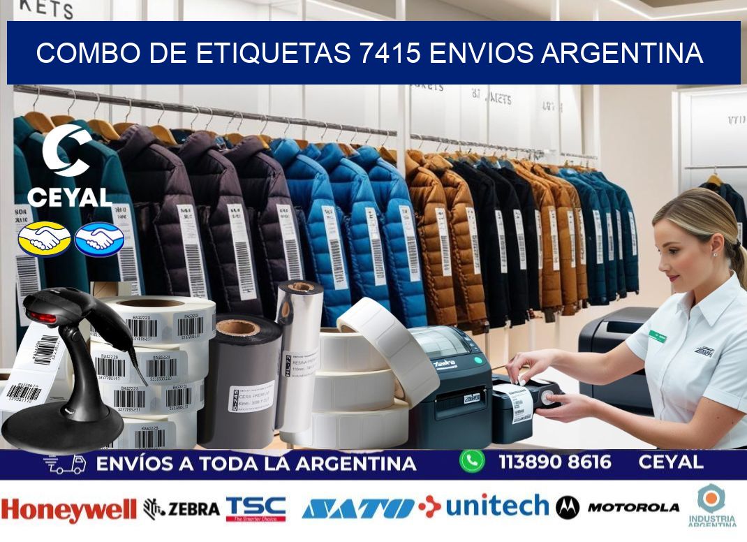 Combo de etiquetas 7415 ENVIOS ARGENTINA