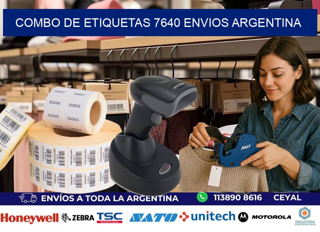 Combo de etiquetas 7640 ENVIOS ARGENTINA