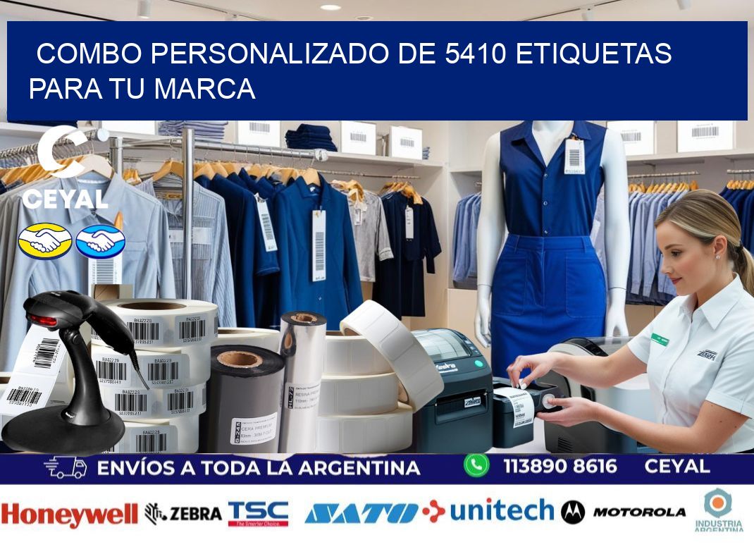 Combo personalizado de 5410 etiquetas para tu marca