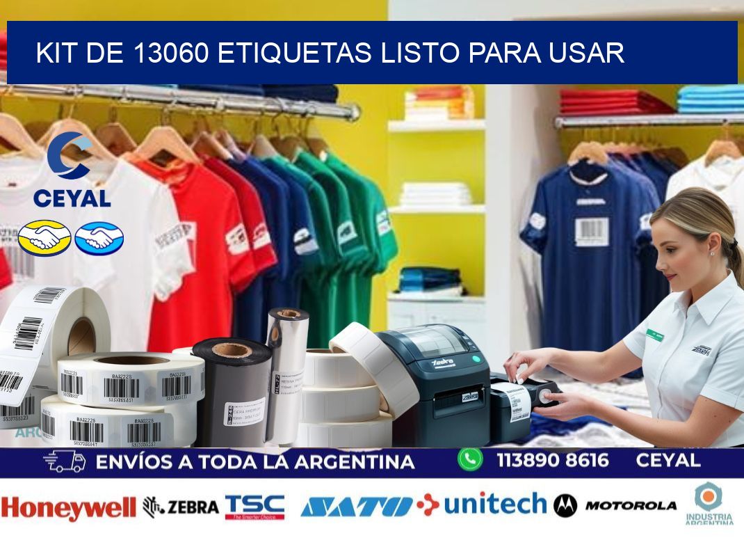 Kit de 13060 etiquetas listo para usar