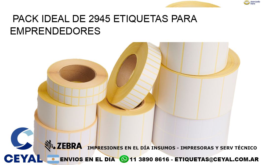 Pack ideal de 2945 etiquetas para emprendedores