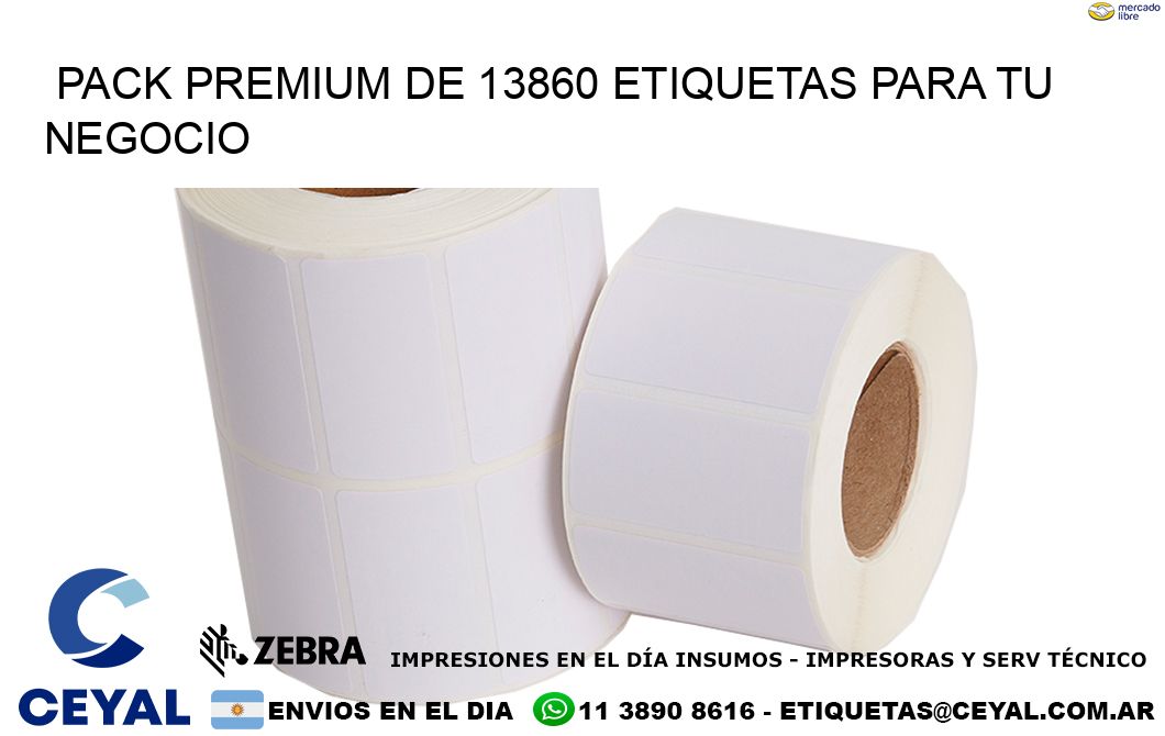 Pack premium de 13860 etiquetas para tu negocio