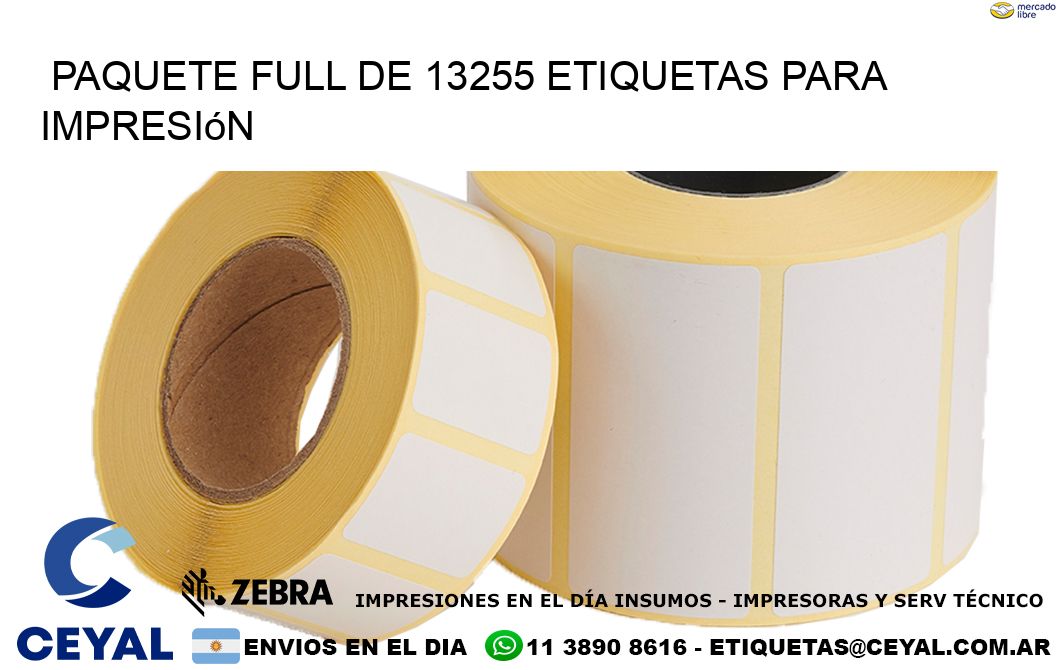 Paquete full de 13255 etiquetas para impresión