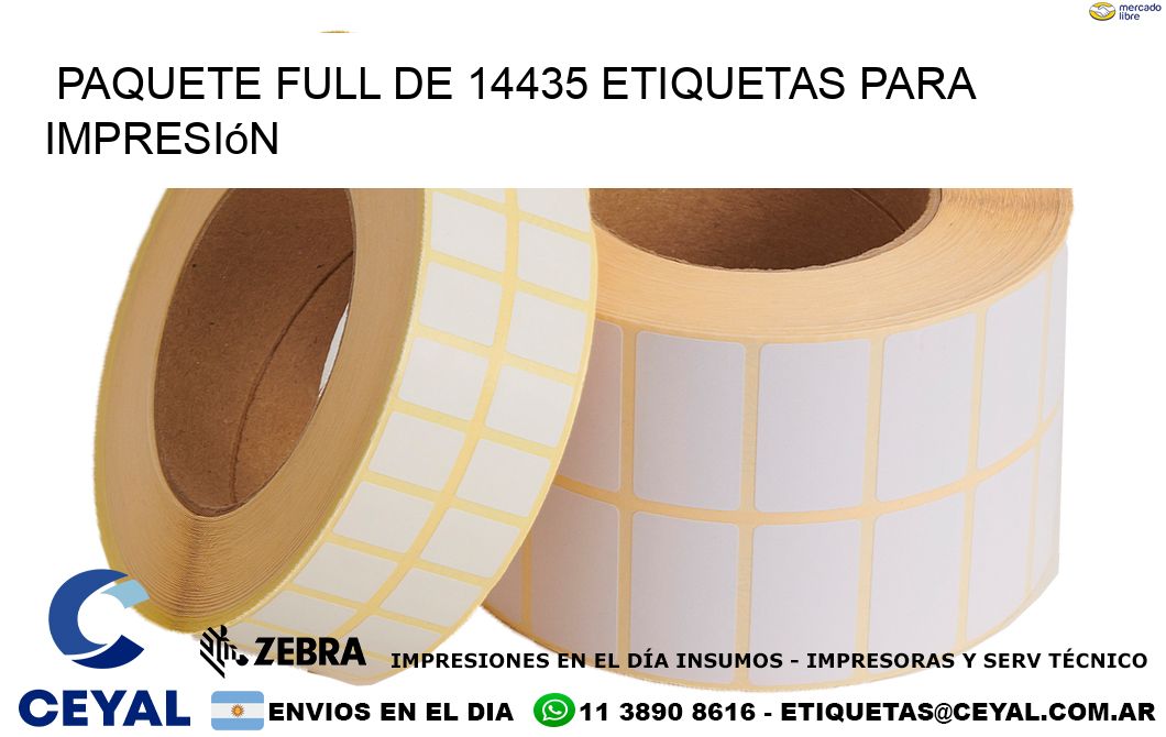 Paquete full de 14435 etiquetas para impresión