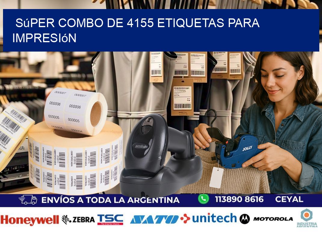 Súper combo de 4155 etiquetas para impresión