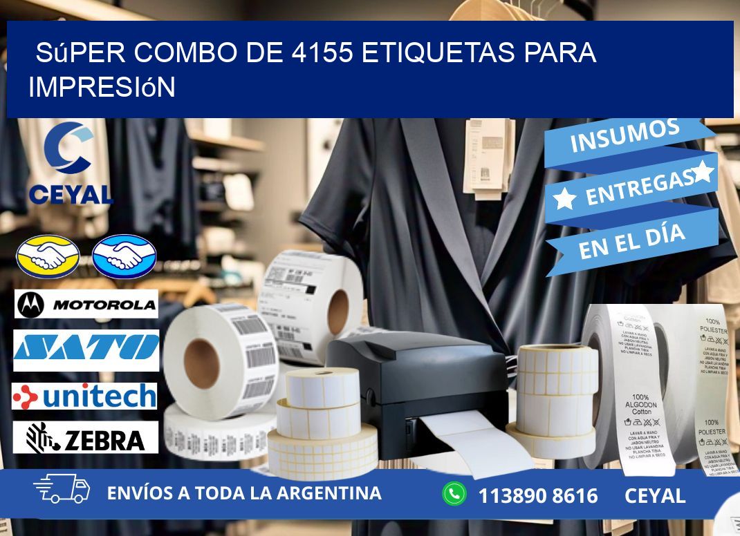 Súper combo de 4155 etiquetas para impresión