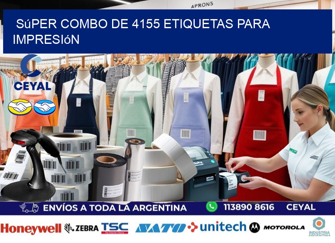 Súper combo de 4155 etiquetas para impresión