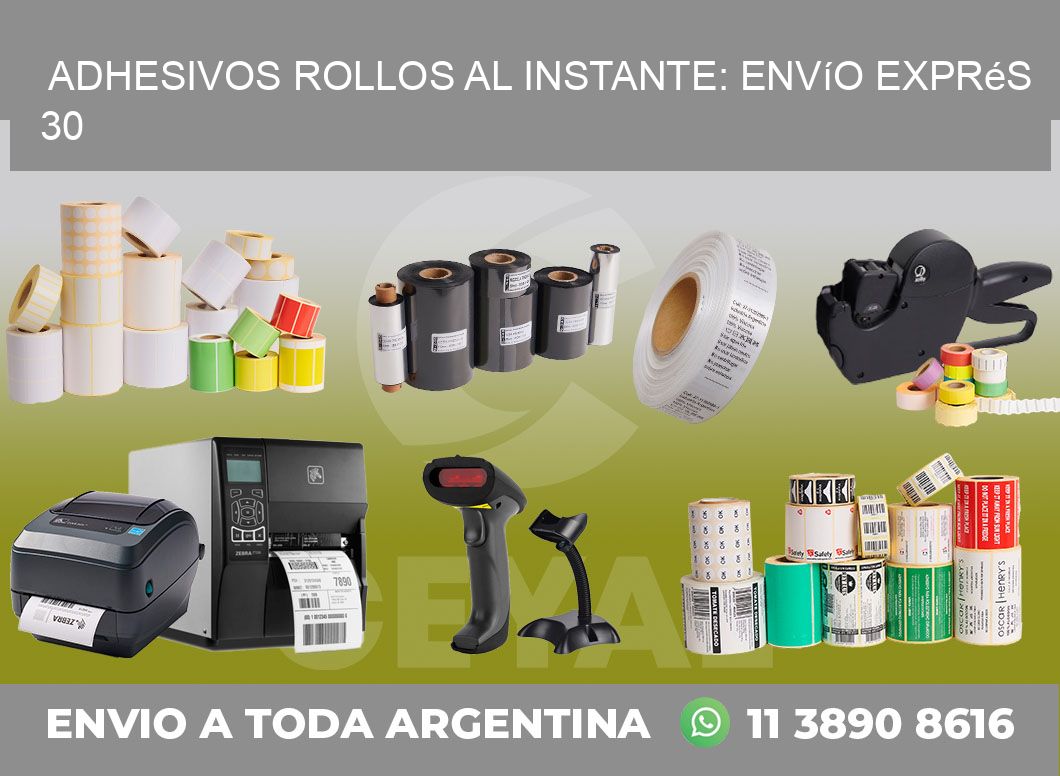 Adhesivos rollos al Instante: Envío Exprés 30