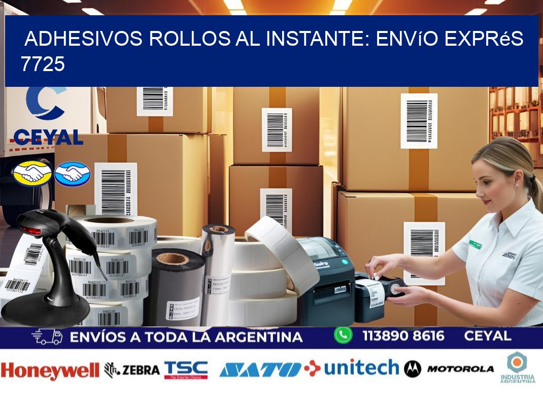Adhesivos rollos al Instante: Envío Exprés 7725