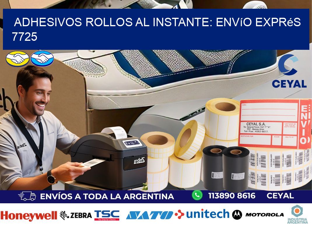 Adhesivos rollos al Instante: Envío Exprés 7725