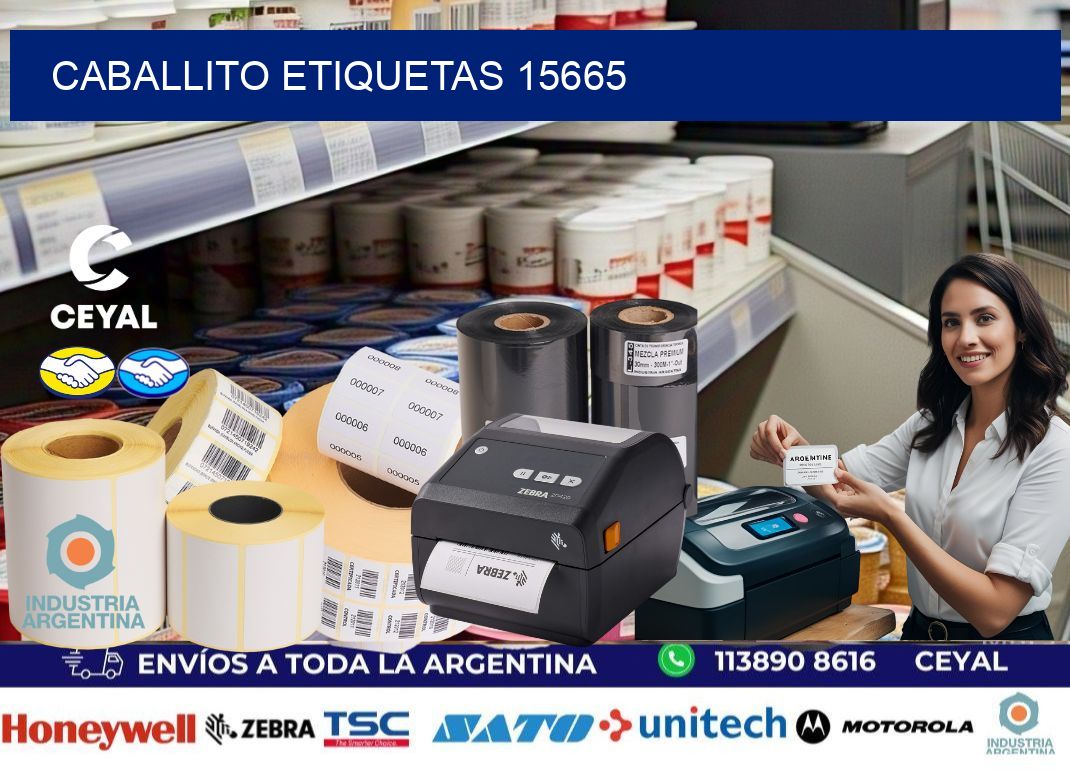 Caballito etiquetas 15665