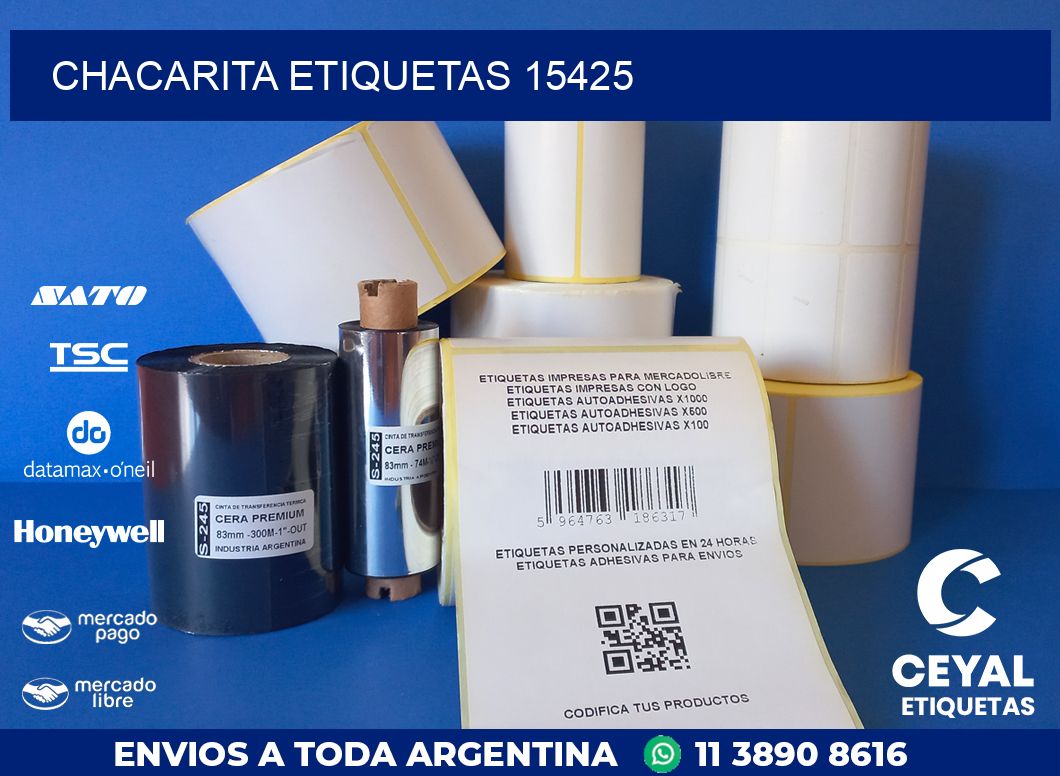 Chacarita etiquetas 15425