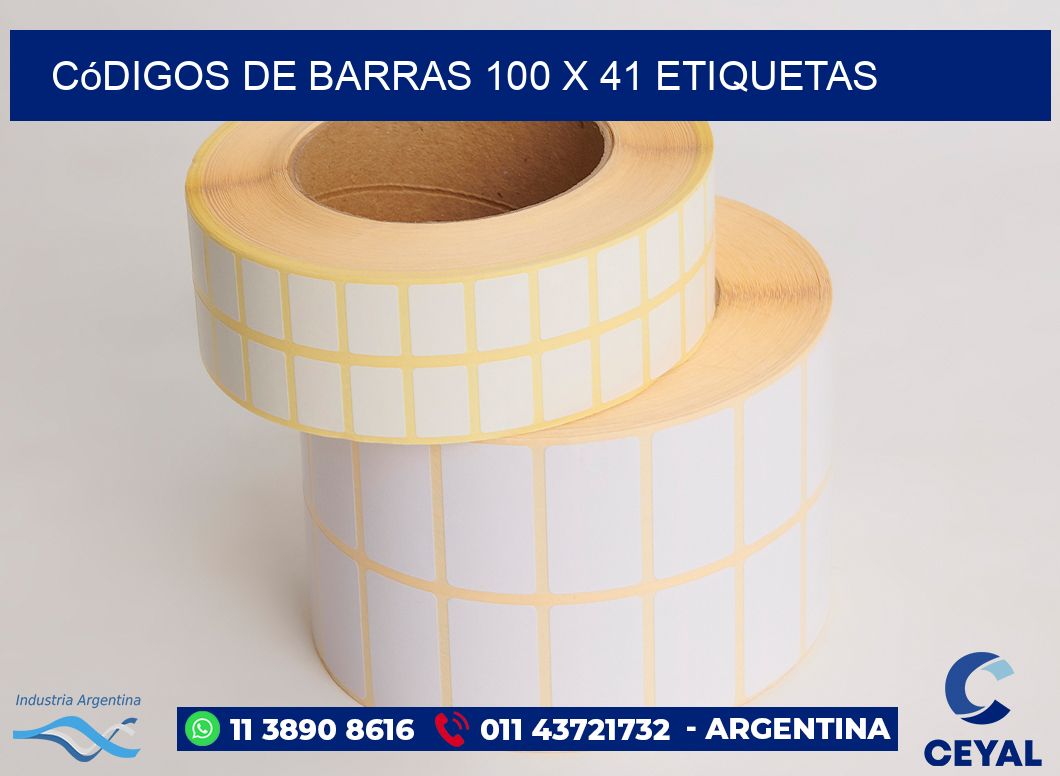 Códigos de Barras 100 x 41 etiquetas