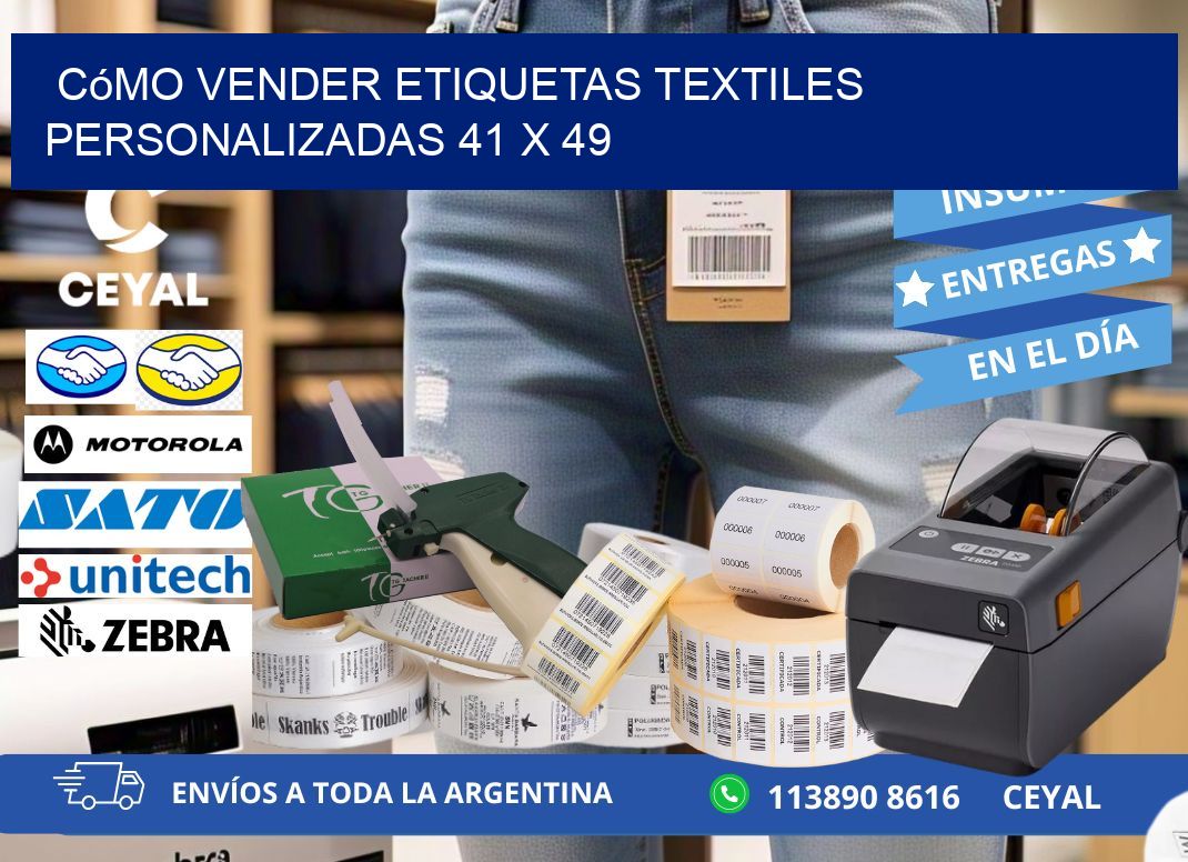 Cómo Vender Etiquetas Textiles Personalizadas 41 x 49