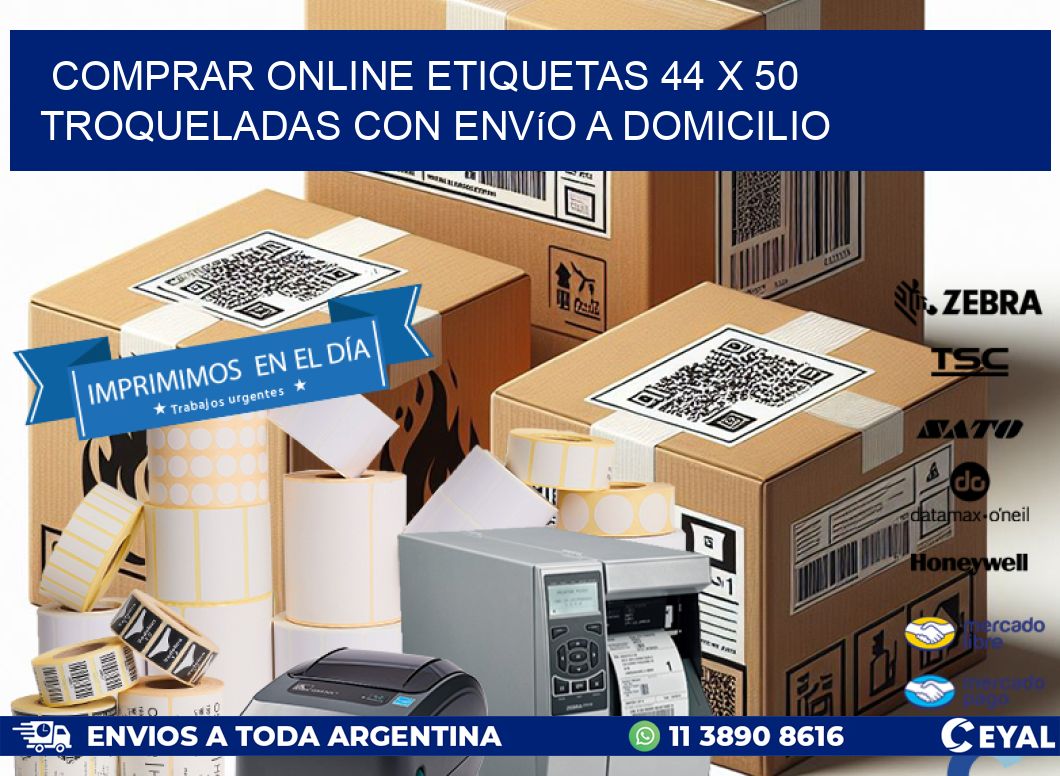 Comprar online etiquetas 44 x 50 troqueladas con envío a domicilio