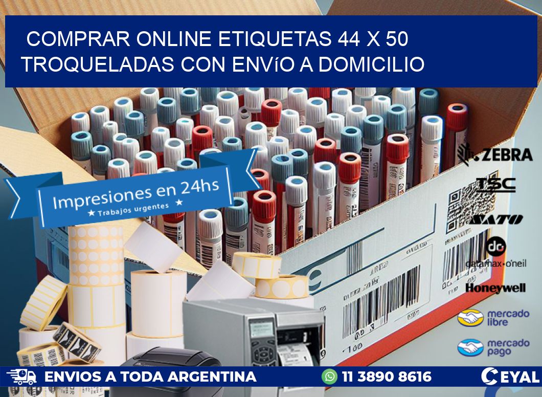 Comprar online etiquetas 44 x 50 troqueladas con envío a domicilio