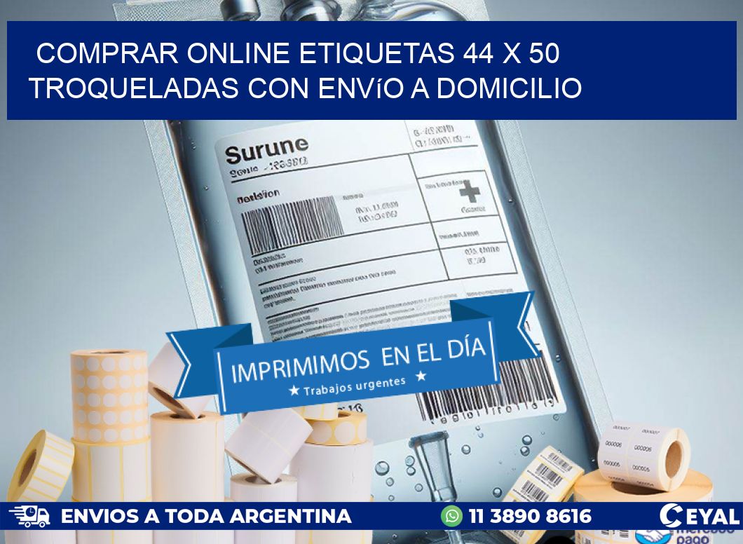 Comprar online etiquetas 44 x 50 troqueladas con envío a domicilio
