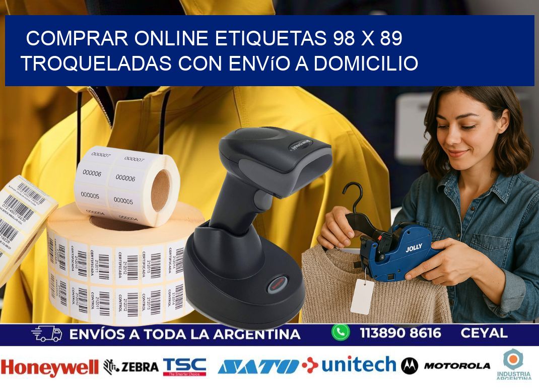 Comprar online etiquetas 98 x 89 troqueladas con envío a domicilio