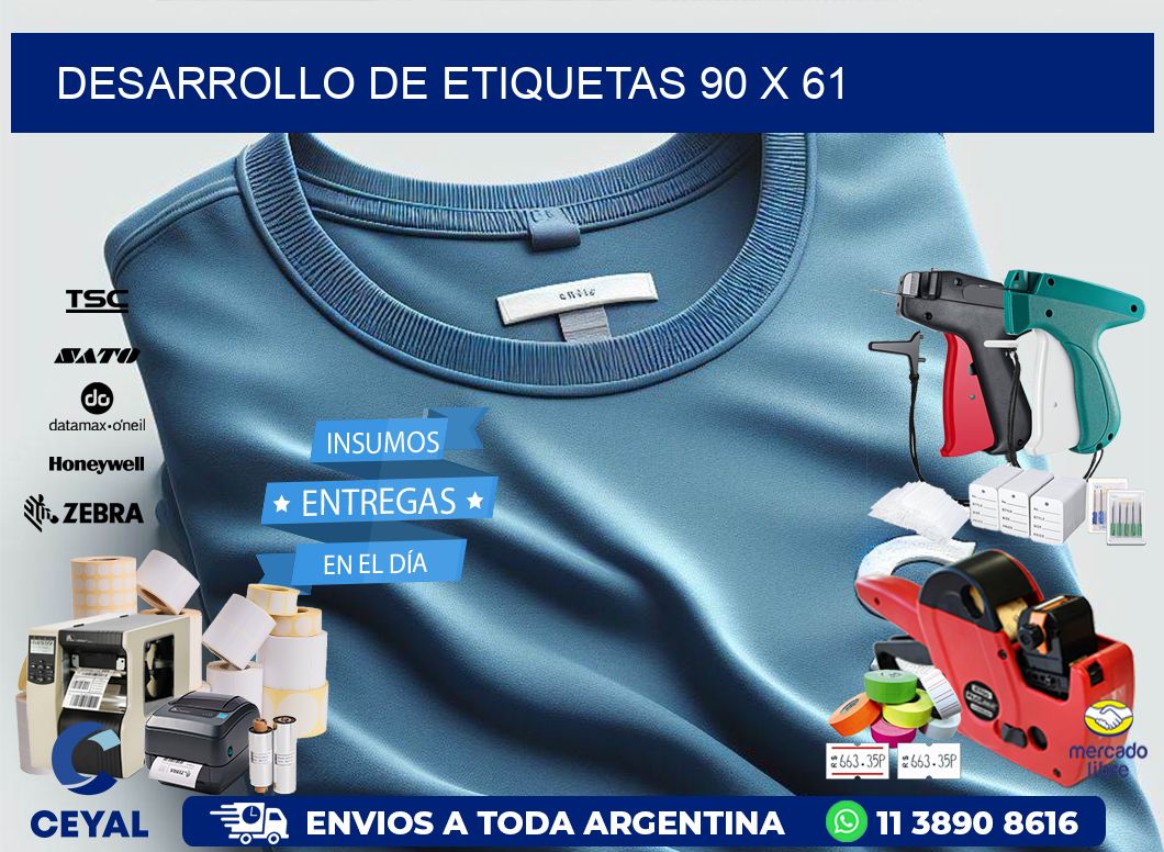 Desarrollo de etiquetas 90 x 61