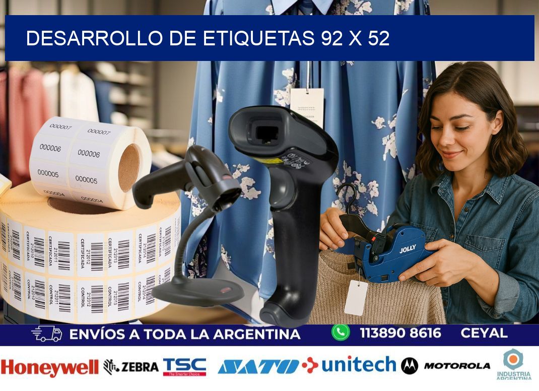 Desarrollo de etiquetas 92 x 52