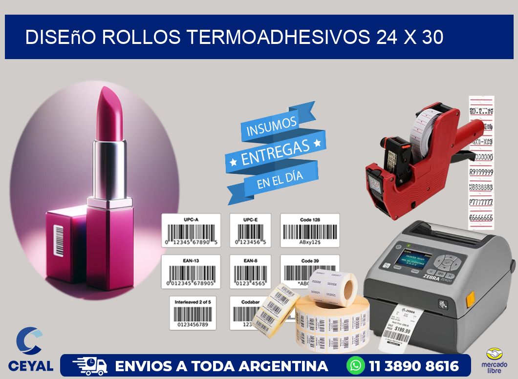 Diseño ROLLOS TERMOADHESIVOS 24 x 30