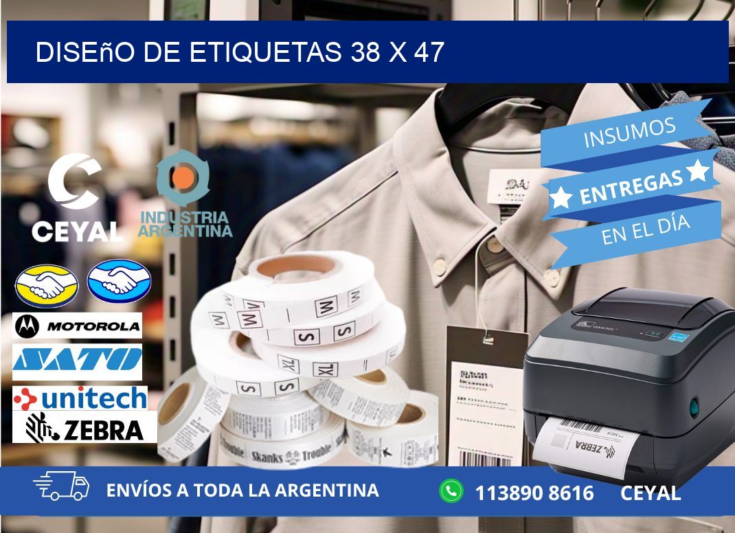 Diseño de etiquetas 38 x 47