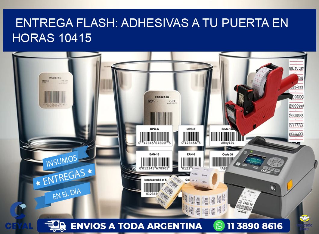 Entrega Flash: Adhesivas A Tu Puerta en Horas 10415