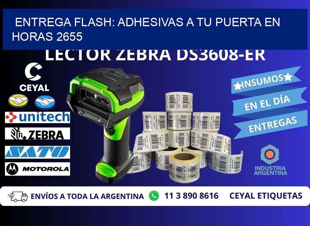 Entrega Flash: Adhesivas A Tu Puerta en Horas 2655