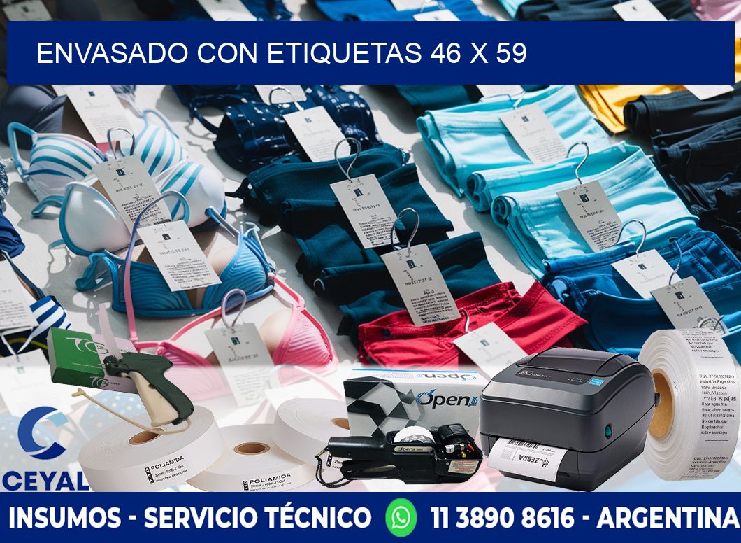 Envasado con etiquetas 46 x 59