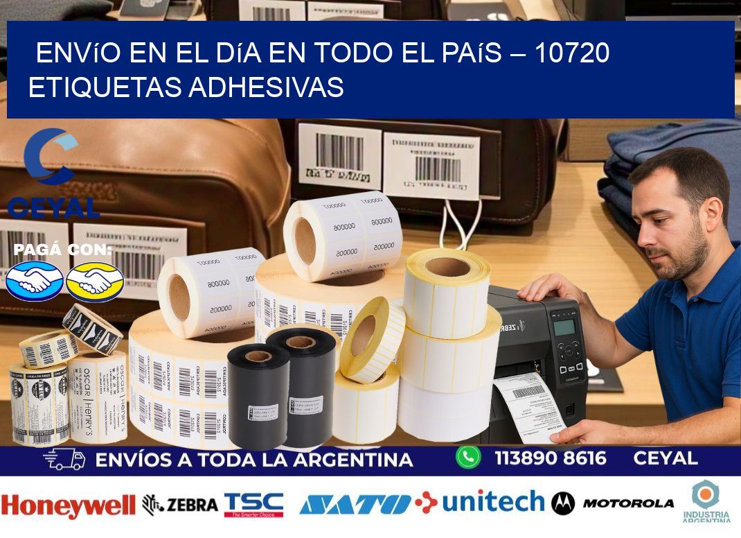 Envío en el Día en Todo el País – 10720 Etiquetas Adhesivas