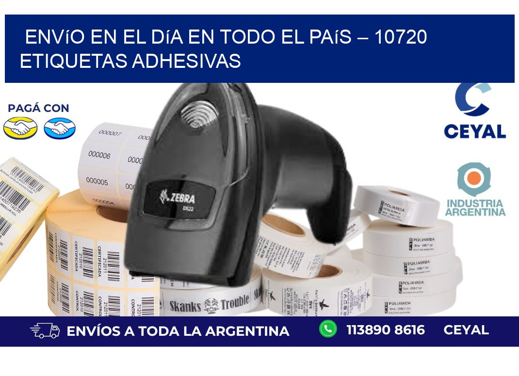 Envío en el Día en Todo el País – 10720 Etiquetas Adhesivas