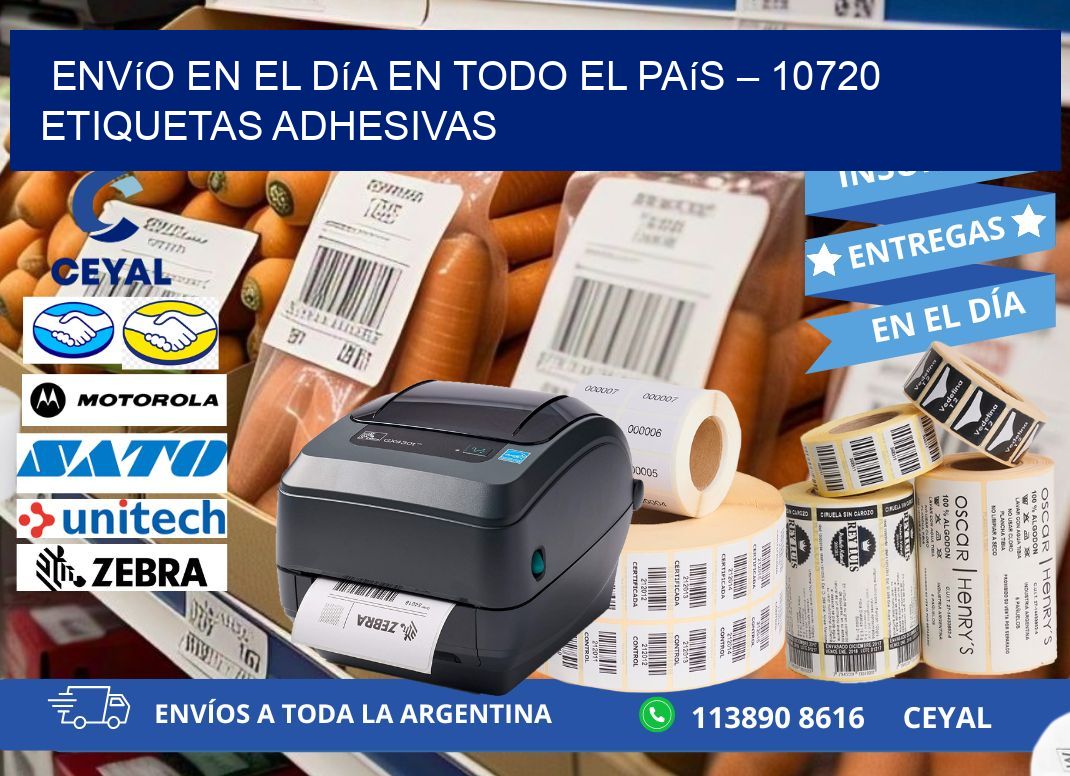 Envío en el Día en Todo el País – 10720 Etiquetas Adhesivas