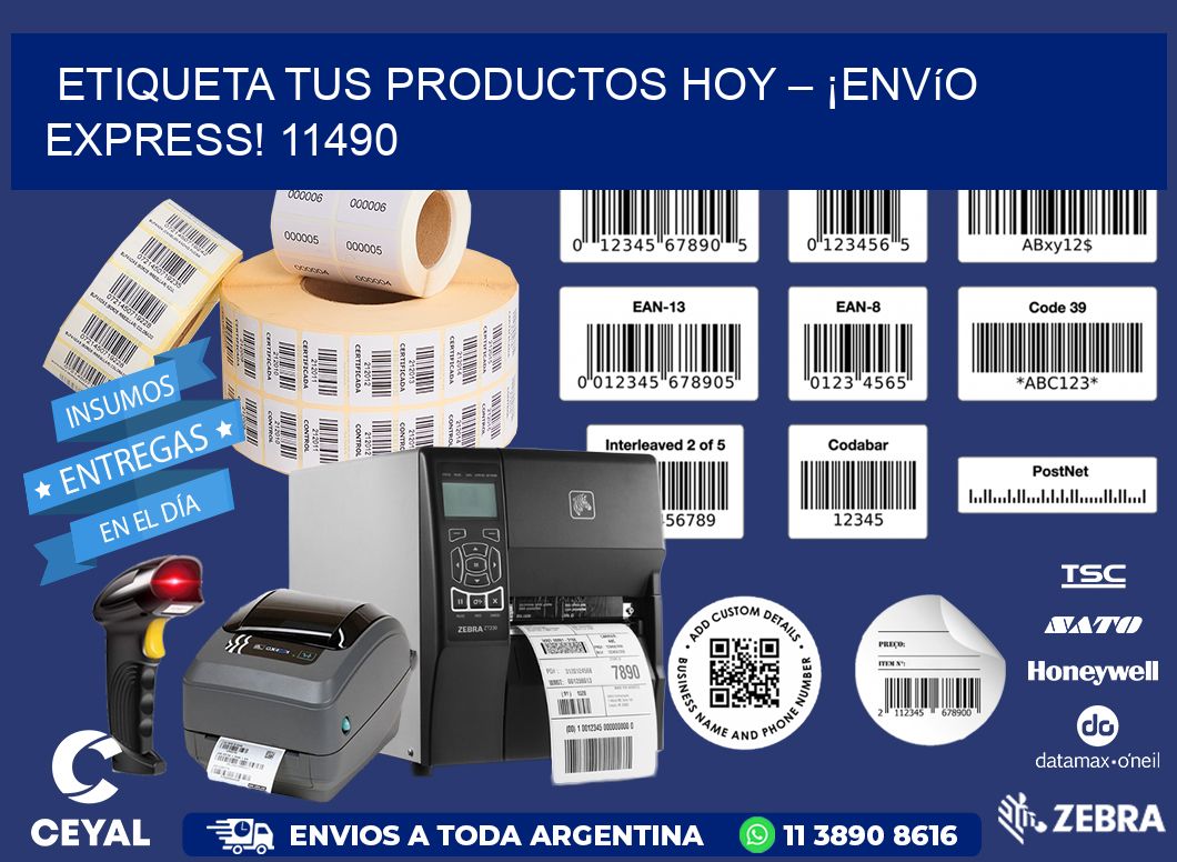 Etiqueta tus Productos Hoy – ¡Envío Express! 11490