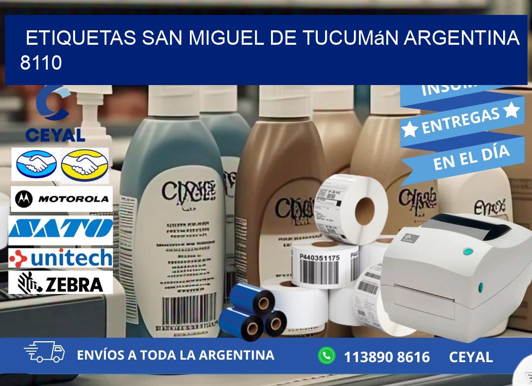 Etiquetas San Miguel de Tucumán Argentina 8110