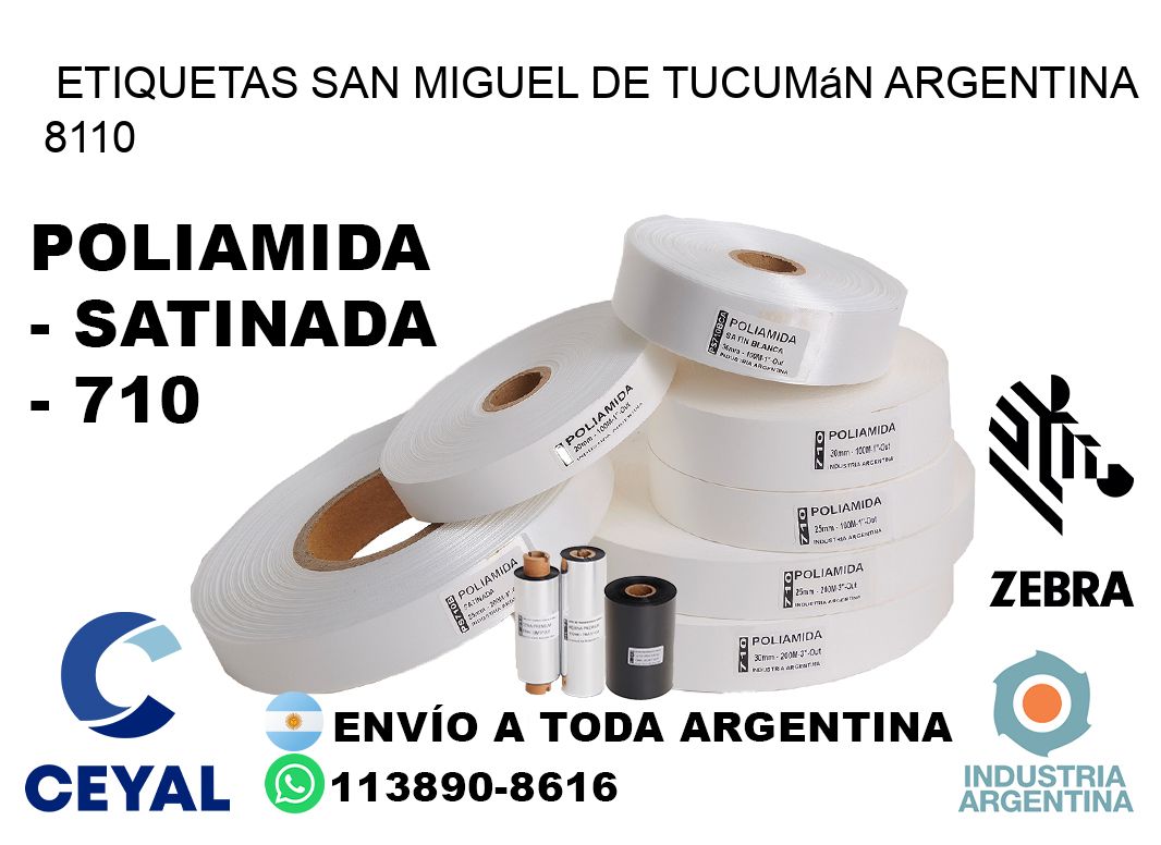 Etiquetas San Miguel de Tucumán Argentina 8110