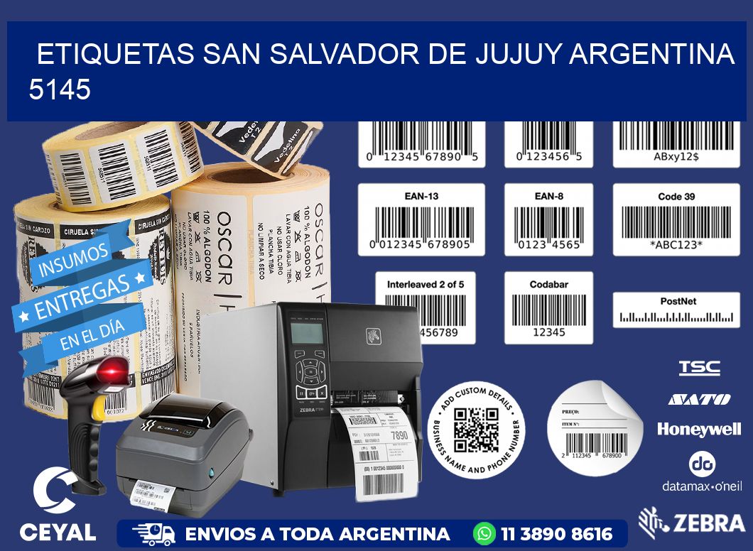 Etiquetas San Salvador de Jujuy Argentina 5145