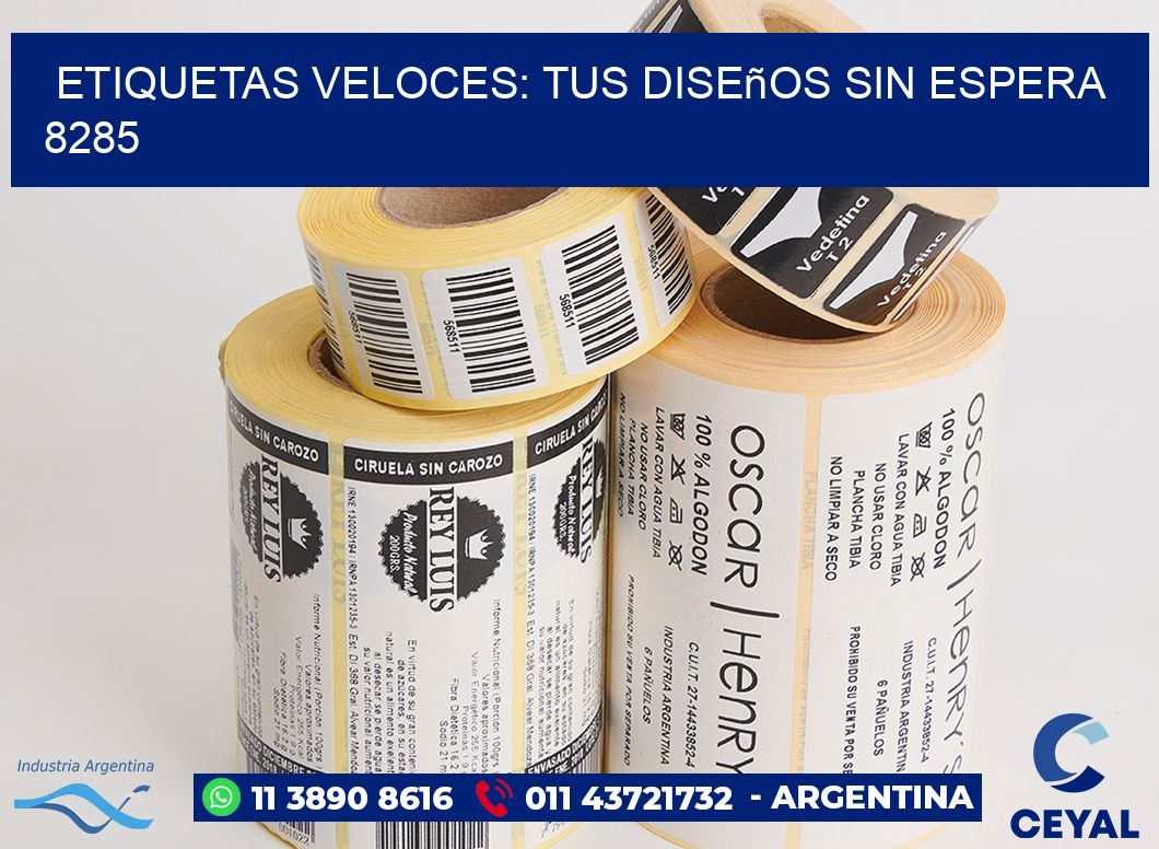 Etiquetas Veloces: Tus Diseños sin Espera 8285