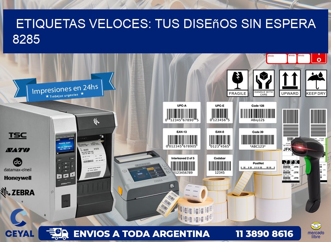 Etiquetas Veloces: Tus Diseños sin Espera 8285