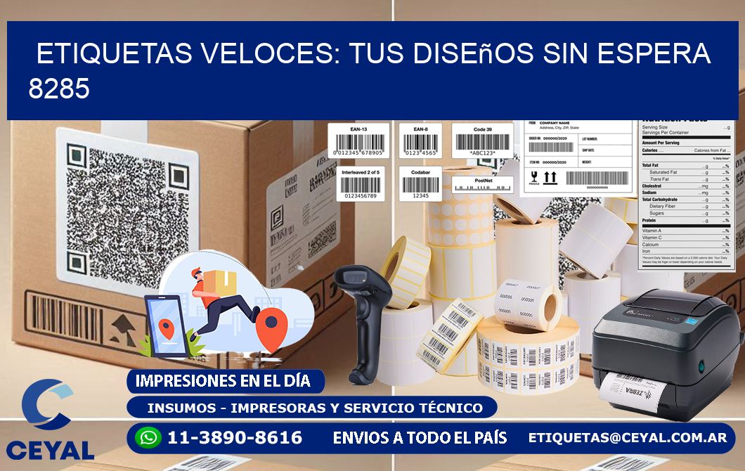 Etiquetas Veloces: Tus Diseños sin Espera 8285